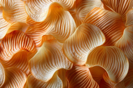 Close-up of Textured Pasta Shellsの素材