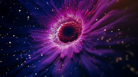 Abstract cosmic vortex in vibrant colorsの素材
