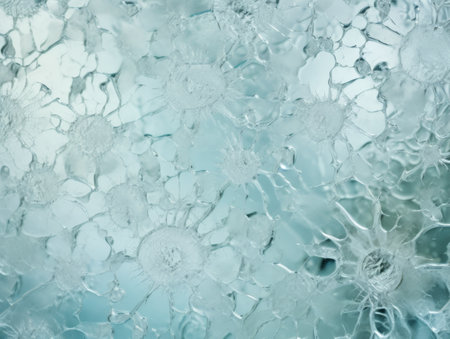 Abstract view of frozen ice patternsの素材