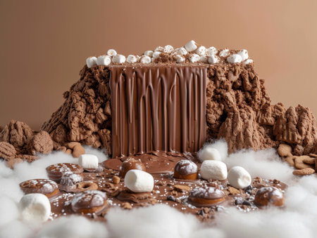 Decadent Chocolate Waterfall with Assorted Sweetsの素材
