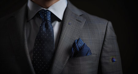 Professional businessman in a tailored suit and tieの素材