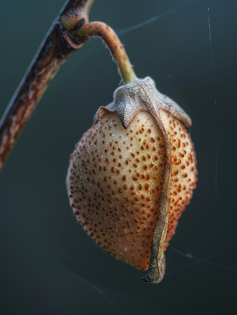 Macro shot of a unique fungus or plant podの素材