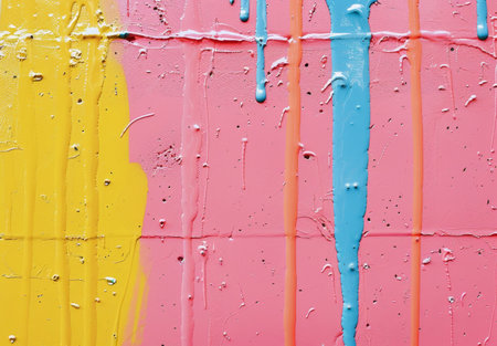 Vibrant abstract paint strokes backgroundの素材