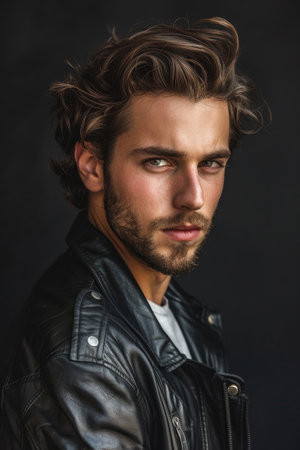 Rugged and Handsome Male Portraitの素材