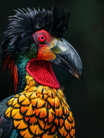 Vibrant Parrot Portraitの素材