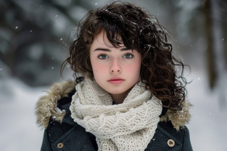 Captivating Winter Portraitの素材