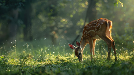 Deer in the forestの素材
