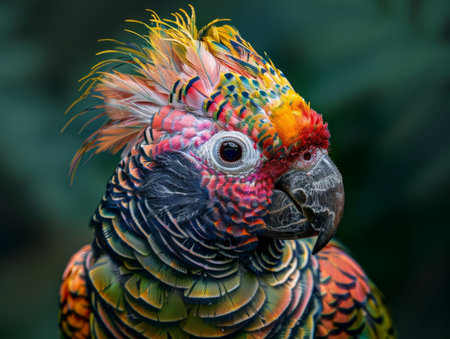 Vibrant Parrot Portraitの素材