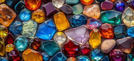 Colorful Gemstones and Crystalsの素材