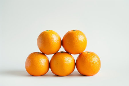 Vibrant Oranges on White Backgroundの素材