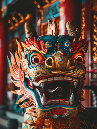 Vibrant Balinese Maskの素材