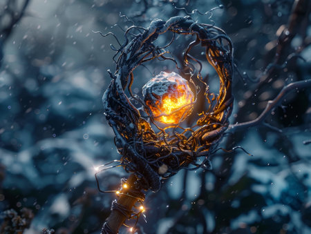 Glowing Ember in Icy Nestの素材