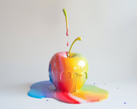 Colorful melting appleの素材