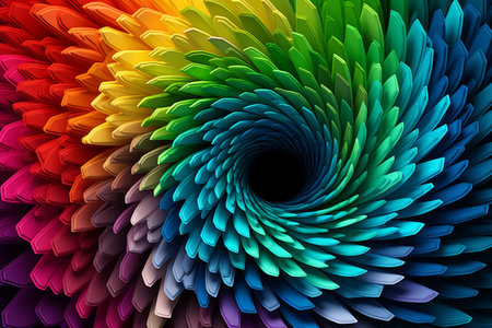 Vibrant Spiral Flower Petalsの素材