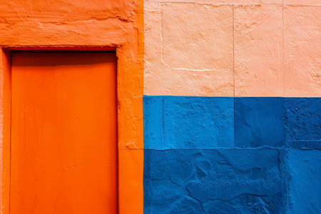Vibrant textured wall with contrasting colorsの素材