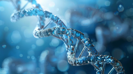 Frozen DNA Helix in Icy Wonderlandの素材