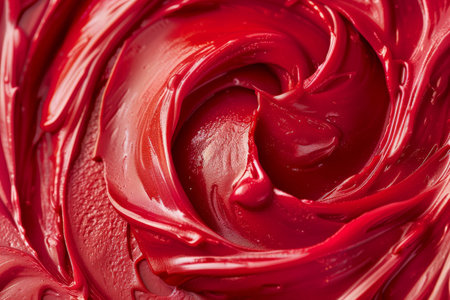 Swirling red paint or lipstick textureの素材