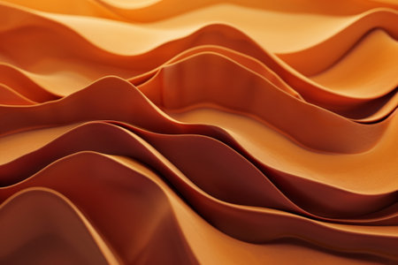 Warm toned abstract wavy backgroundの素材