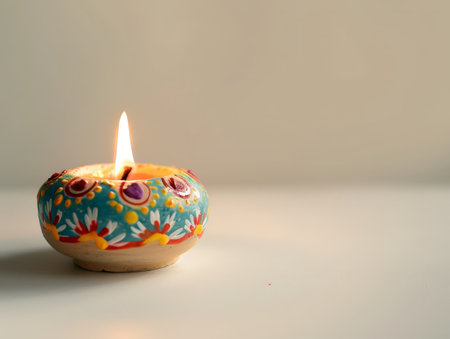 Colorful floral candle holderの素材