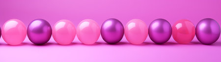 Vibrant pink and purple spheresの素材