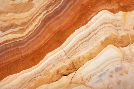 Vibrant sandstone rock formation with natural patternsの素材