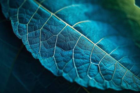 Intricate Leaf Texture in Vibrant Tonesの素材