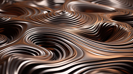 abstract metallic swirling patternの素材