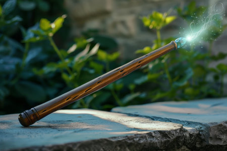 Magical wand in natureの素材