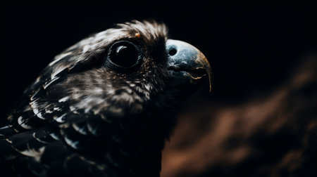 close up of a bird's eyeの素材