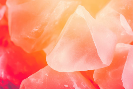 Vibrant pink and orange crystal quartzの素材