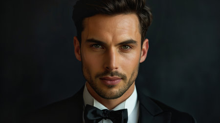 Handsome man in formal attireの素材