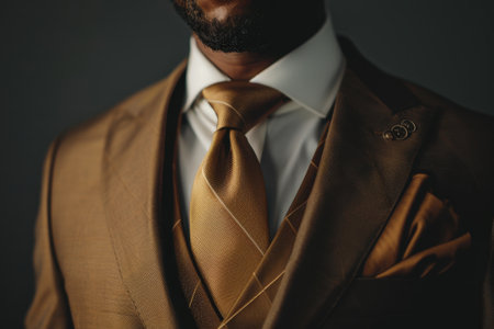 Elegant businessman in formal attireの素材