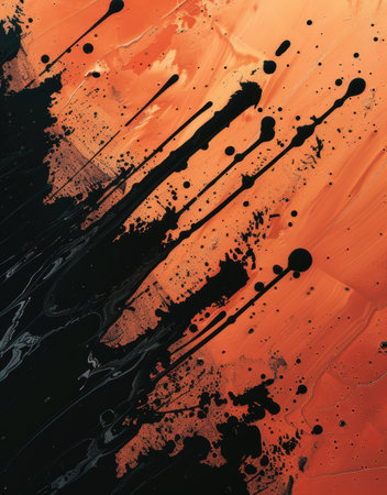 abstract paint splatter art backgroundの素材