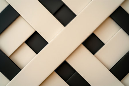 abstract geometric pattern in black and whiteの素材