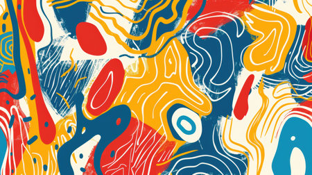 Abstract colorful fluid art backgroundの素材