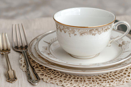 elegant vintage tablewareの素材