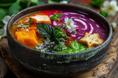 Colorful and Vibrant Vegetable Soupの素材