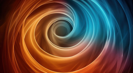 Vibrant Spiral Vortex Abstract Backgroundの素材