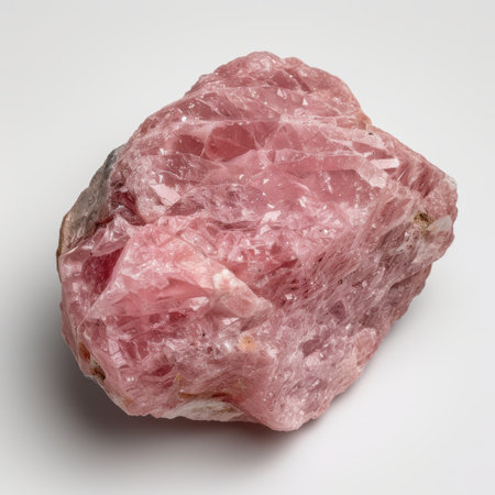 Vibrant pink quartz crystal rock formationの素材