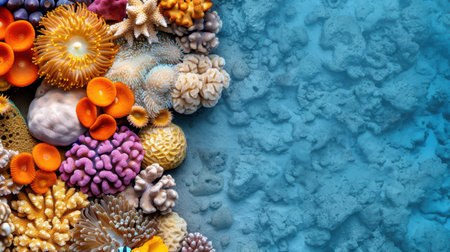Vibrant underwater coral reef sceneの素材