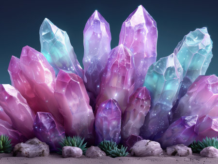 Glowing Amethyst Crystalsの素材