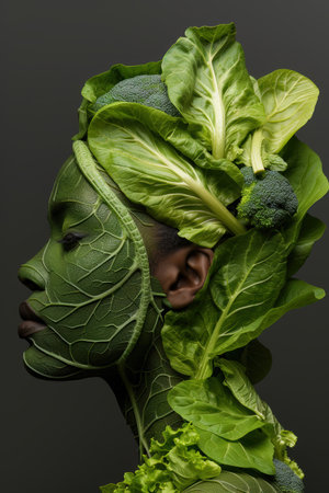 healthy green vegetablesの素材