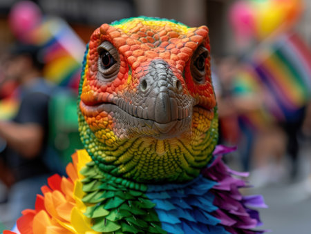 Vibrant Chameleon Portraitの素材
