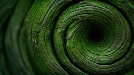 Swirling green leaves in natureの素材
