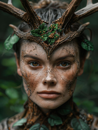 Enchanting forest spirit portraitの素材