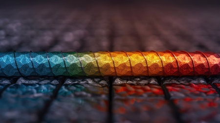Vibrant abstract background with colorful geometric shapesの素材