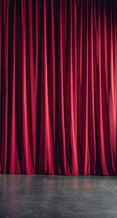 red velvet theater curtainsの素材
