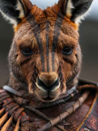 close-up portrait of a curious alpacaの素材