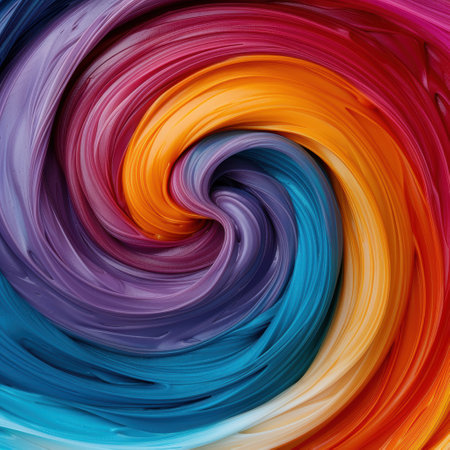 Vibrant Swirling Abstract Backgroundの素材