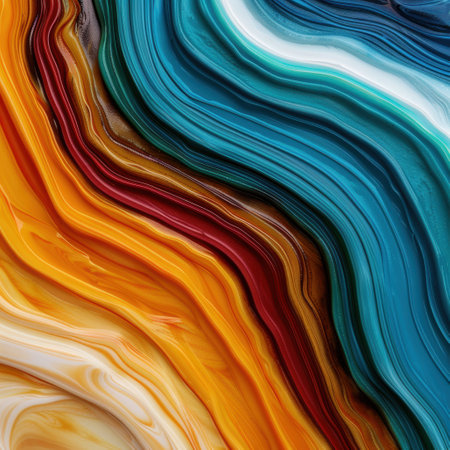 Vibrant abstract fluid art backgroundの素材